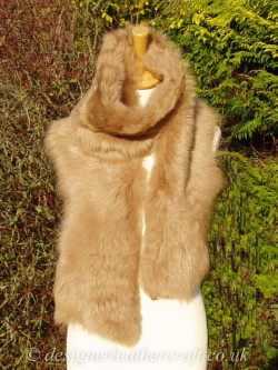 Very Long Shearling Scarves