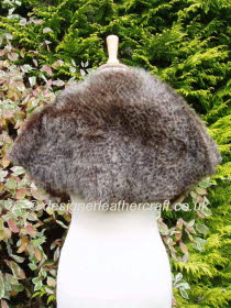 Back of the Leopard Print Toscana Shearling Wrap