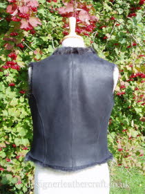 Back of the Wolf Toscana Shearling Gilet BL18