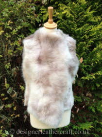 Beige Ombre Toscana Shearling Gilet Reversed