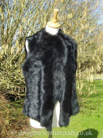 Black Toscana Gilet Reversed to the Wool