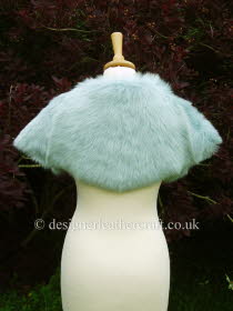Pale Turquoise Toscana Shearling Wrap Back