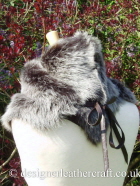Shearling Wrap B Tied at the Neck