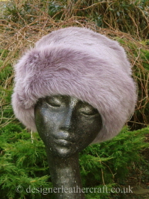 Topper Hat in Lilac Toscana Shearling