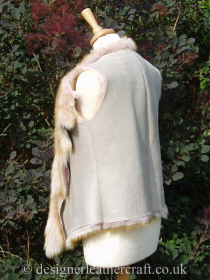 Toscana Gilet in Ginger Pink with a Pearlised Finish